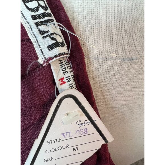 NWT Bila Velvet Blouse Prairie whimsigoth Ruffle Shirt Velour Boho Medium India - Picture 3 of 9